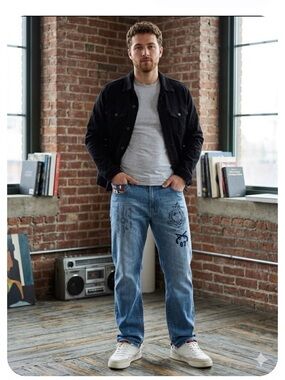 Triple Fat Goose dark blue denim jeans 42x34